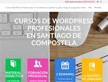 Tablet Screenshot of cursoswordpress.com